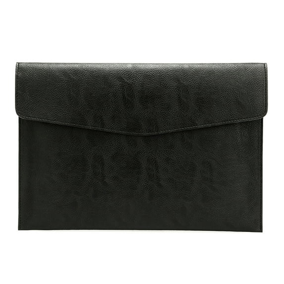 Laptop Bag PU Leather Briefcase for Macbook Air Pro 13 M1 Case Notebook Bag for HP for Xiaomi Air 13 Pro 14 Inch Luxury Laptop Cover (Black,For Macbook Pro 13.3)