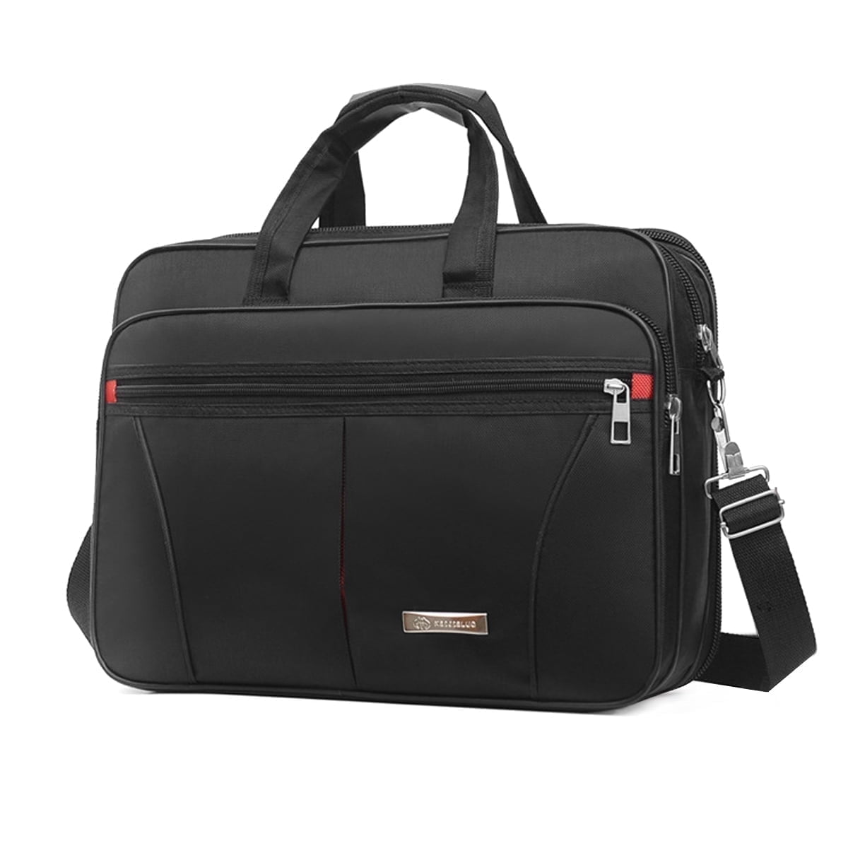 Queentrade Laptop Bag Premium Laptop Briefcase Fits up to 15.6 inch Laptop Water-Repellent Shoulder Messenger Bag Computer Bag for Travel/Business/Men/Women-Black