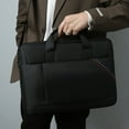 thumbnail image 1 of Laptop Bag Shoulder Crossbody Bag Briefcase 15.6 Inch 14 Inch Men and Women Laptop Bag Business Bag (Black), 1 of 6