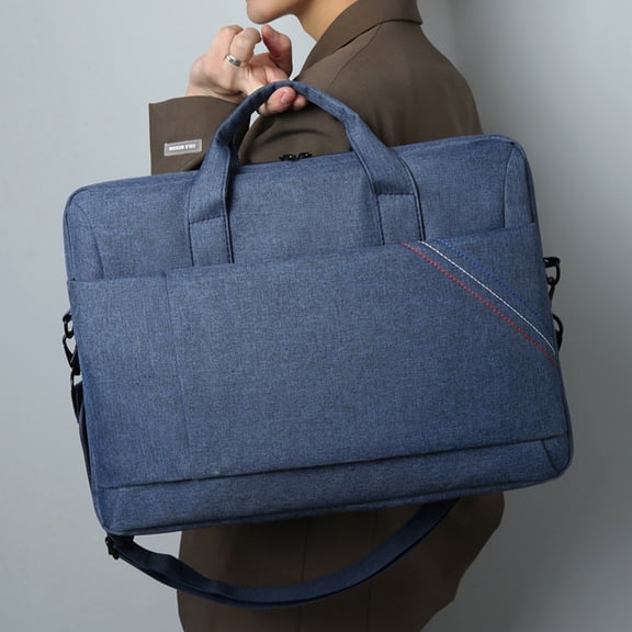 Laptop Bag Shoulder Crossbody Briefcase, Waterproof Oxford Cloth Laptop Carrying Case with Multi Pockets, Business Travel Work Computer Bag for Office Commuting Meetings