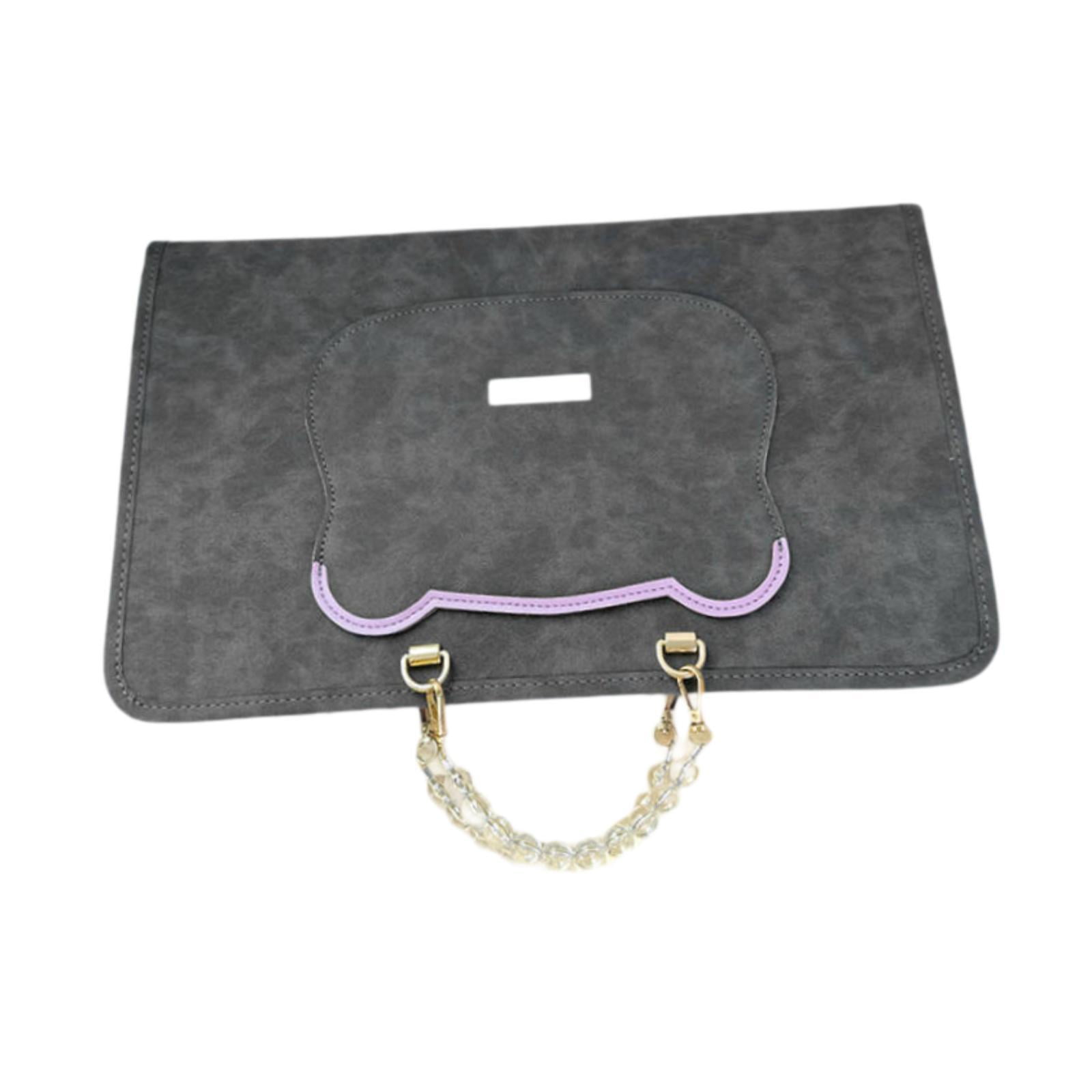Laptop Bag Sleeve Flip Case PU Leather Waterproof Storage Pouch for 13 Inch Computer School Work