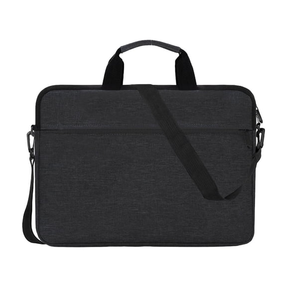 Laptop Bag & Tablets - Double Compartment Shockproof Adjustable Strap Durable & Stylish Business Travel Computer Bag School Bag Laptop Bags, Black,14.5x10.6"