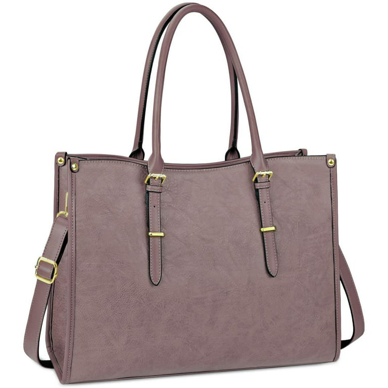  Laptop Bag for Women Leather Work Tote 15.6 Inch