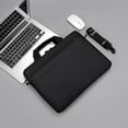 thumbnail image 1 of Laptop Bag, ZzCityTK Waterproof Polyester Laptop Tote, 14. 15.6 Inch Computer Shoulder Bag with Shockproof Layer Large Storage Business Casual Travel, Black, 1 of 7