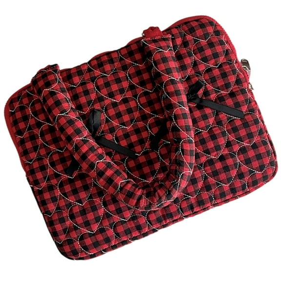 Laptop Bag with Tablets Compartment and Bows Accent Tablets Storage Case