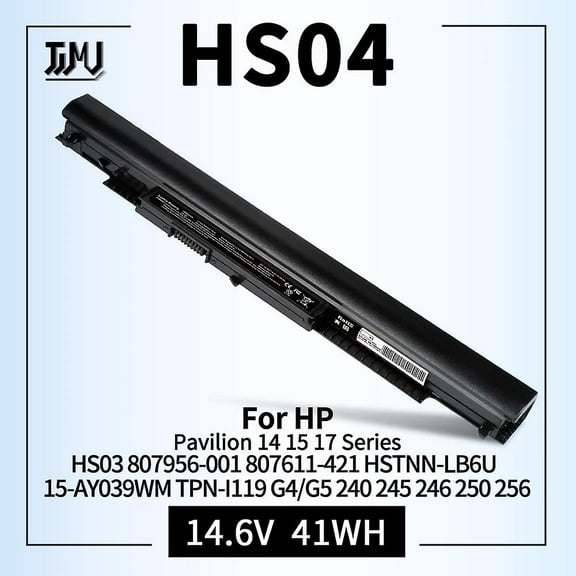 Laptop Battery 807956-001 807957-001 Replacement for HP Spare 807611-421 HS04 HS03 Notebook 15-AY039WM 15-ay013nr 15-AY009DX