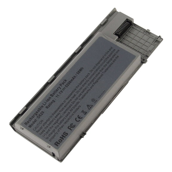 Laptop Battery for Dell Latitude D620 D630 D630C D630N D631 D640 312-0383 310-9080 P/N's: PP18L RD300 RD301 PC765 0JD610 0UD088 JD606 UD088 GD776 0KD491 312-0384 (6 Cells 11.1V 5200mAh)