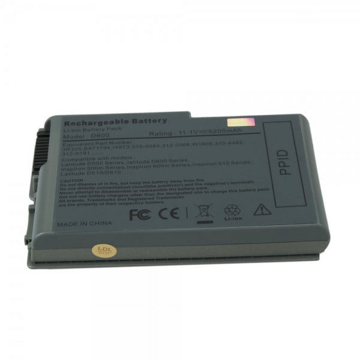 Laptop Battery for Dell Inspiron 500M Series (6-cell, 4400mAh) - image 1 of 1