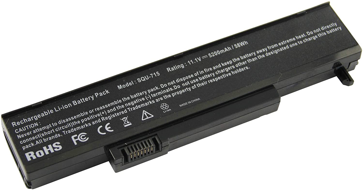 Laptop Battery for Gateway SQU-715 (6-cell, 4800mAh) - image 1 of 1
