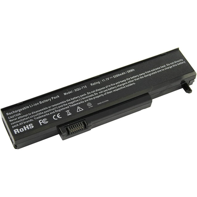 Laptop Battery for Gateway SQU-715 (6-cell, 4800mAh)