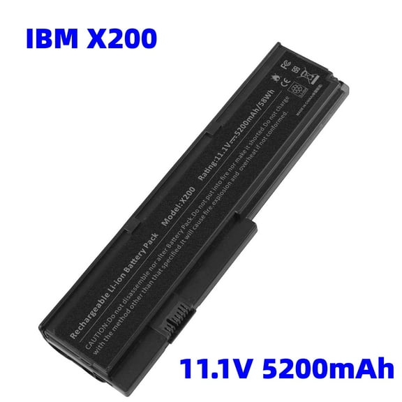 Laptop Battery for IBM Lenovo Thinkpad X200 X200S X201 X201I 43R9255 42T4536 6 Cells 58Wh