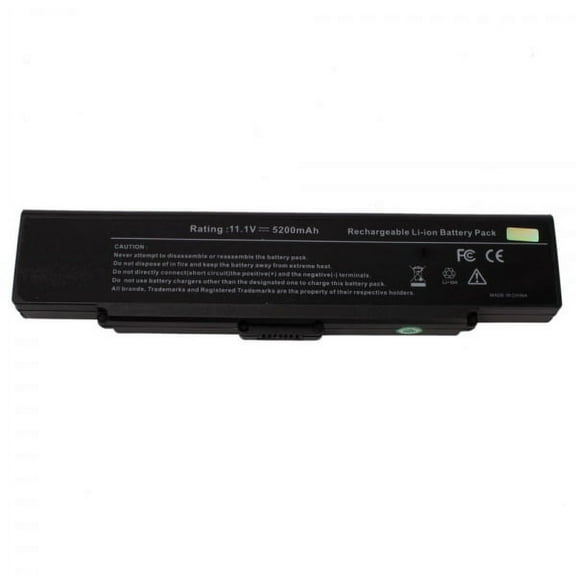 Laptop Battery for Sony VAIO VGN-AR83S - 6 cells 4400mAh, Black