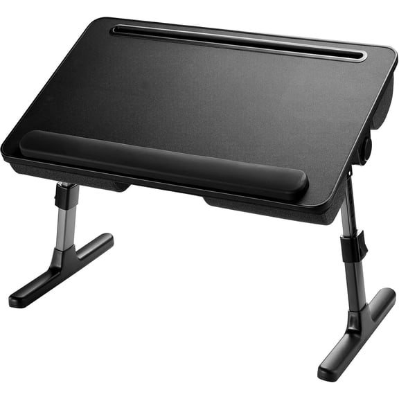 Laptop Bed Desk, Laptop Tray Computer Lap Desk for Bed Couch Sofa Floor, Bed Tray for Working, Eating, Foldable Lap Stand Table with Height Adjustment & 35 Adjustable Tilt Angle