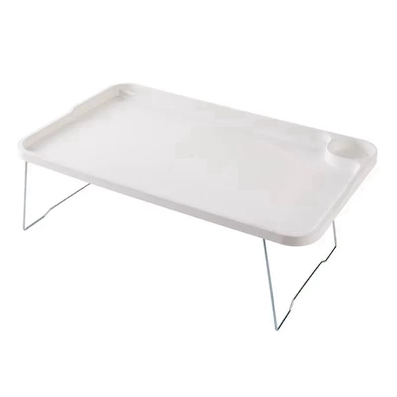 Laptop Bed Table Portable Folding Laptop Table with Cup Holder for Student Dormitory Stable Bed Tray Desk with for Sofa