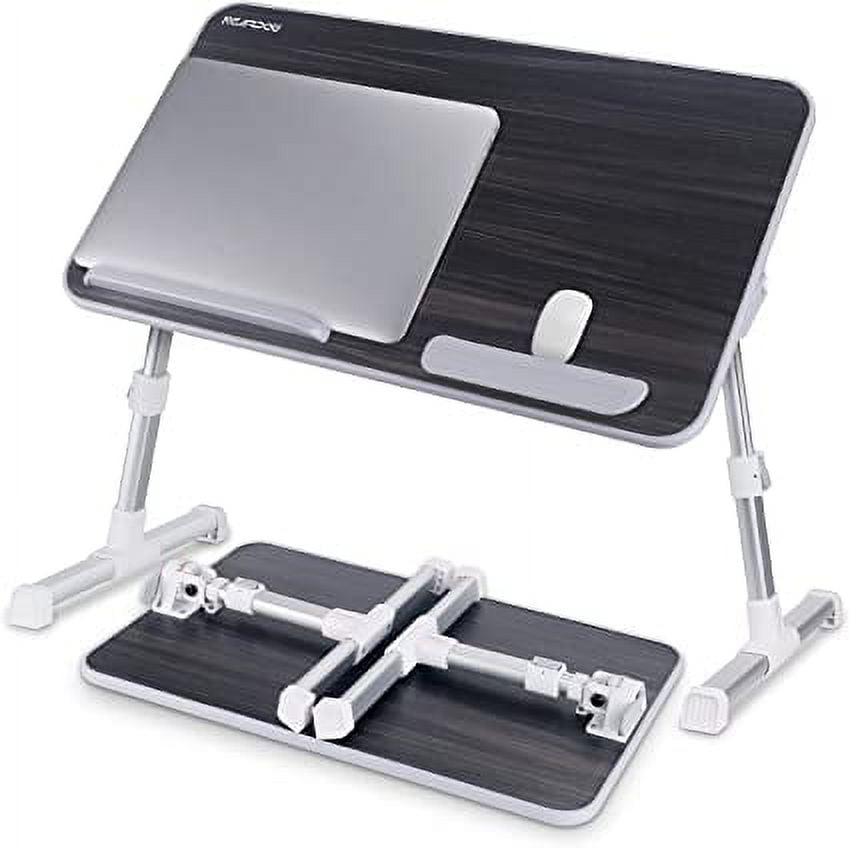 Laptop Bed Tray Table Nearpow Adjustable Laptop Bed Stand Portable Standing Table with Foldable Legs Foldable Lap Tablet Table for Sofa Couch Floor