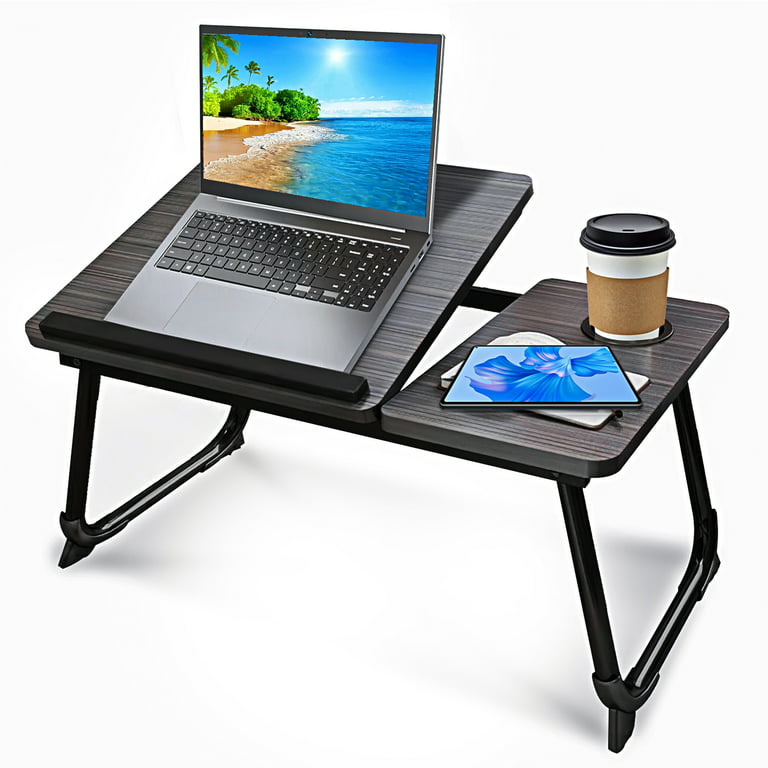 Laptop Bed Tray Table, WLRETMCI Foldable Lap Desk for Bed and Sofa, Laptop  Notebook Stand Desk for Eating Breakfast, Reading Book, Watching Movie on