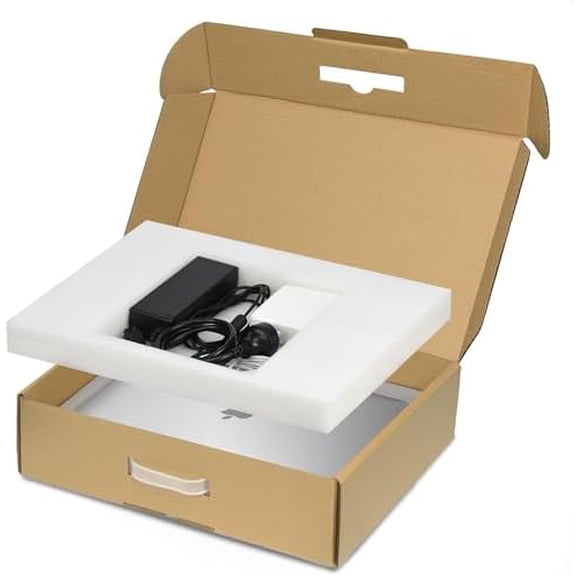 Laptop Box with Protection Foam, Handmade Laptop Sleevess, Cardboard Laptop Shipping Box, Secure Mailer Box for up to 17.3 Inches Notebook Computer