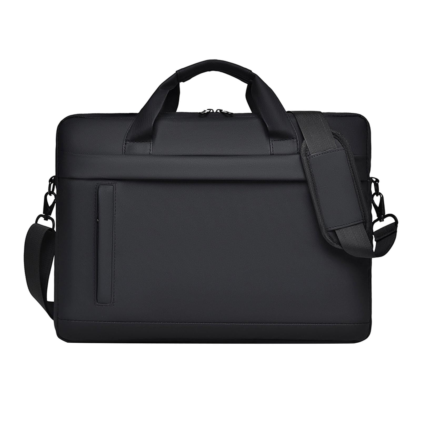 Laptop Briefcase Computer Shoulder Bag Water Resistant Oxford Cloth for Business Travel Office Work for Men Women