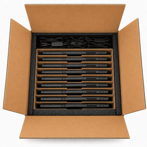Laptop Bulk Shipping Box - Hold 10 Laptops | Bulk Laptop Transport Case for Up to 16.5 Laptops | IT Asset Deployment, Warehouse & School Transfers