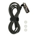 Laptop Cable Lock 4 Digit Password Anti Theft Cut Resistant Adjustable Laptop Locking Cable for
