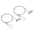 thumbnail image 1 of Laptop Cable Lock 5 Ft Security Cable Combination Lock for PC Computer Notebook 2 Pack, 1 of 5