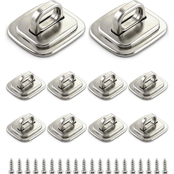 Laptop Cable Lock Anchor, 10 Pack Steel Desk Mount Anchor Accessory, Security Base Plate for Locks, Keyed or Combination Locks