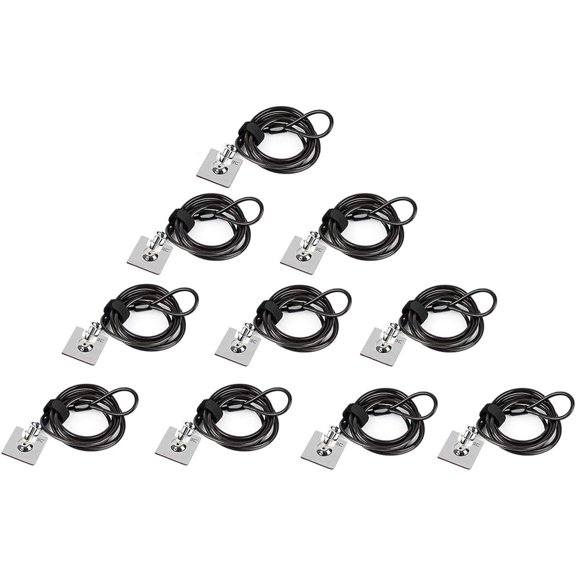 Laptop Cable Lock Hardware Security Cable Lock Anti Theft Combination Lock, Laptop-Computer-Security-Locks for Laptop PC Monitors Projectors Docks Tablet Notebooks (10pack)