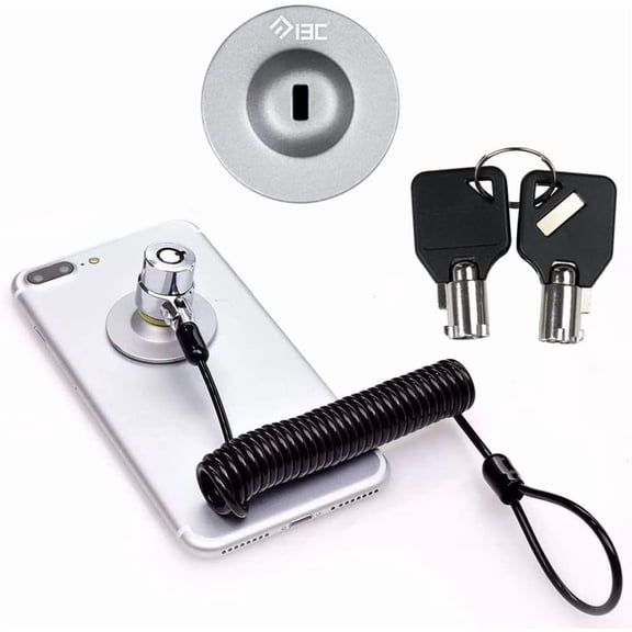 Laptop Cable Lock Hardware Security Cable Lock Anti Theft Retractable Lock with Anchor Plate for Tablet Laptop Notebooks Smartphone and Other Electronic Products