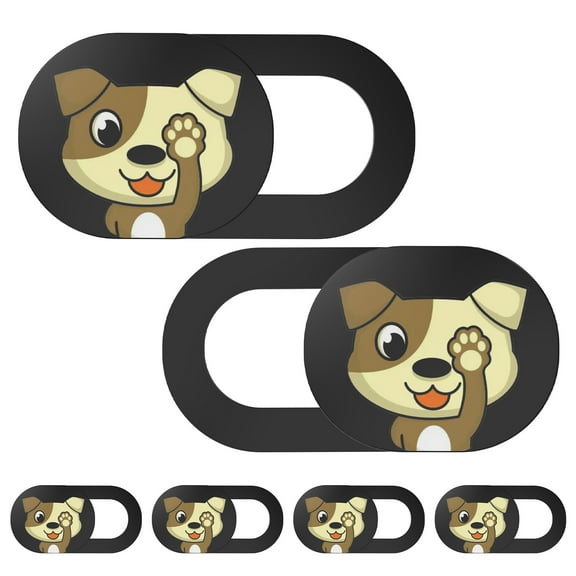 Laptop Camera Cover Slide-6 PCS,Cute Dog Webcam Cover Slide for Laptop,Tablet, Cell Phone,Computer,PC,MacBook,iMac,iPad and More Device,Cute Pattern Web Cam Privacy Cover to Protect Your Privacy