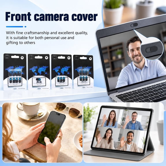 Laptop Camera Cover Slide,Webcam Cover Slider for Laptop, Tablet & Phone,Anti - Spy Privacy Shield for Video Conferencing