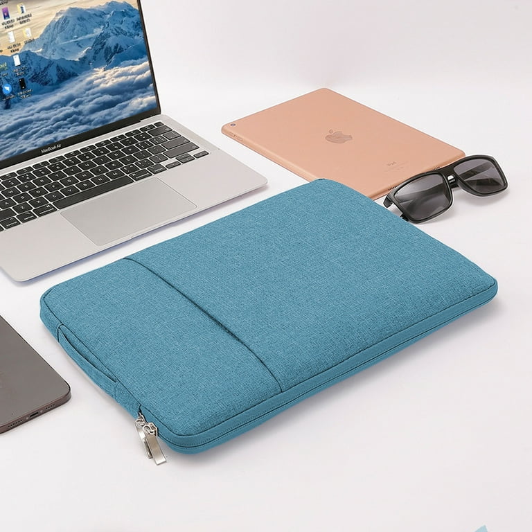 Laptop Case 12.5 Laptop Sleeve Case Waterproof Shock Resistant Computer Carrying Case with Pocket Blue