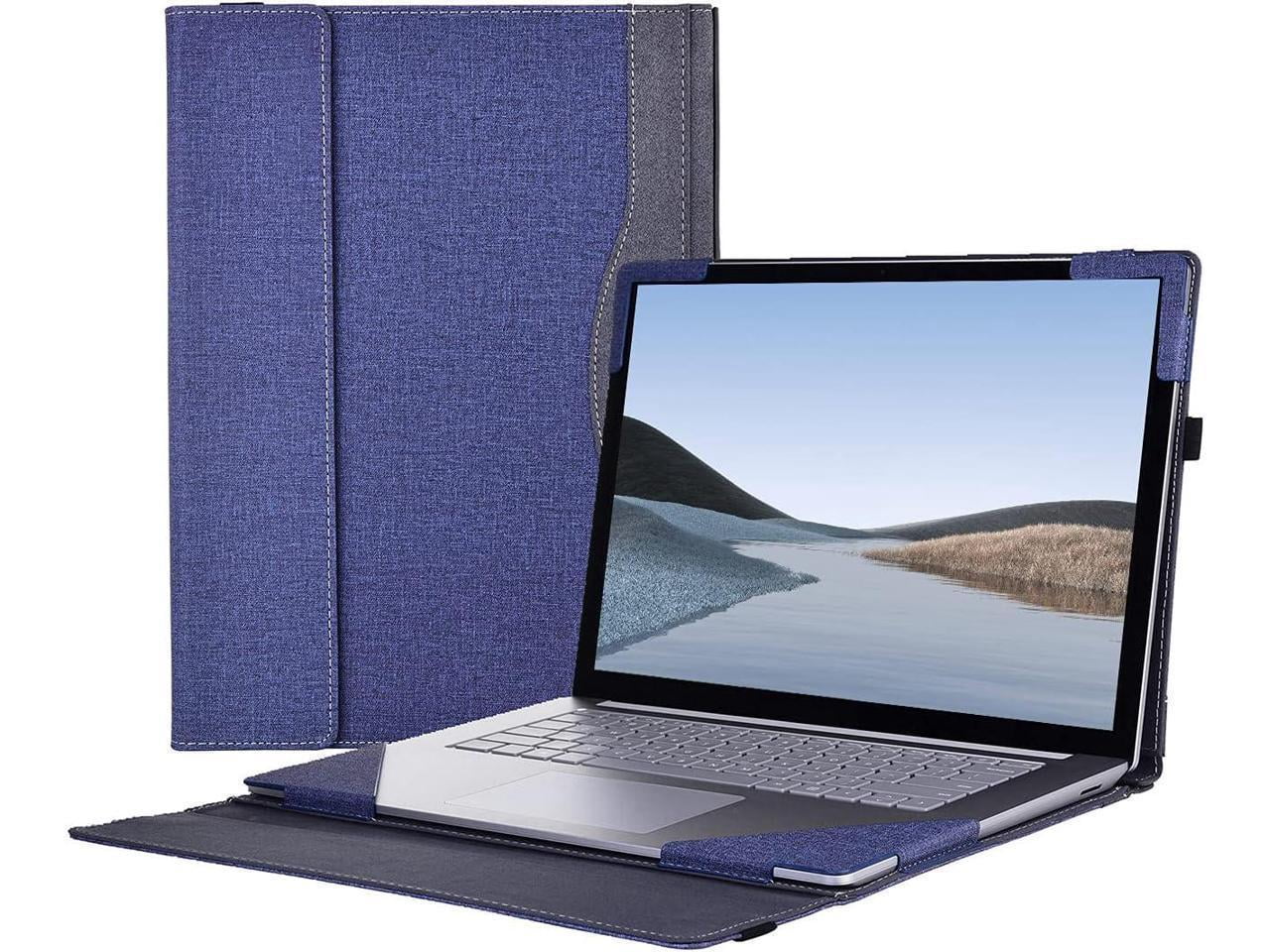 Laptop Case for 13.5 inch Microsoft Surface Laptop 6 / Laptop 5 / Laptop 4 / Laptop 3 / Laptop 2 / Laptop 1 PU Leather Protective Cover with Pencil Holder
