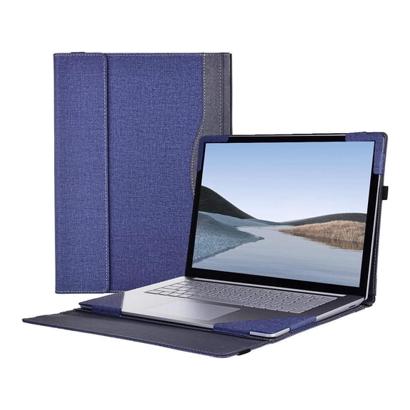 Laptop Case for 13.5 inch Microsoft Surface Laptop 6 / Laptop 5 / Laptop 4 / Laptop 3 / Laptop 2 / Laptop 1 PU Leather Protective Cover with Pencil Holder