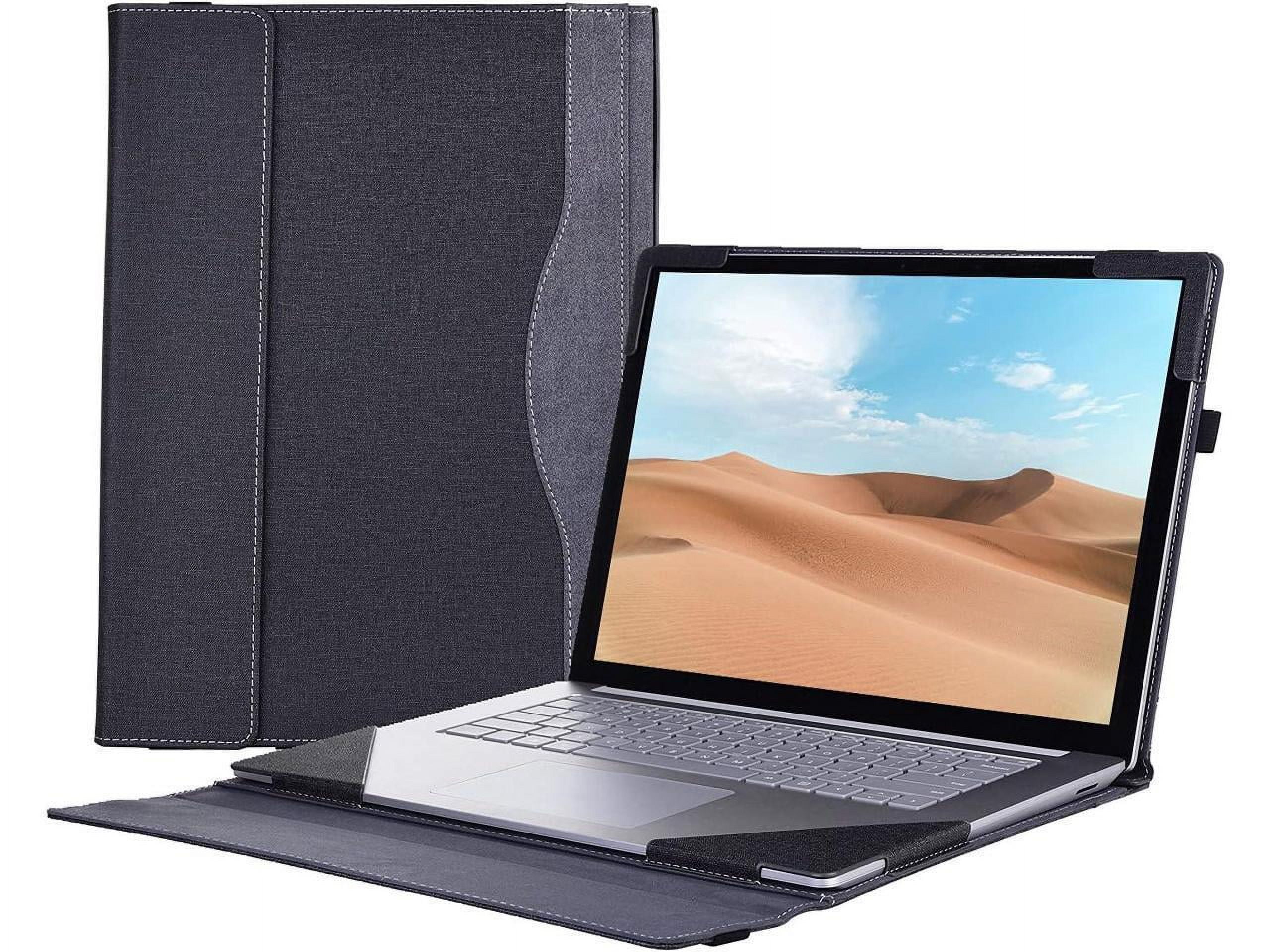 Laptop Case for 13.5 inch Microsoft Surface Laptop 6 / Laptop 5 / Laptop 4 / Laptop 3 / Laptop 2 / Laptop 1 PU Leather Protective Cover with Pencil Holder