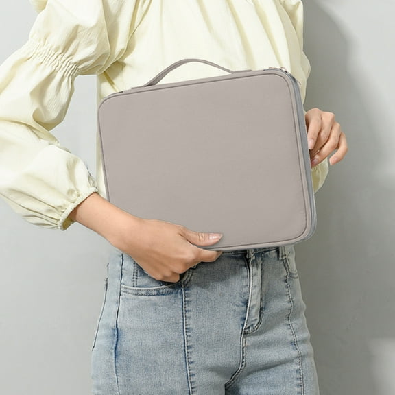 Laptop Case 14 Inch, Shockproof Protective Computer Sleeve Flip Cover Briefcase Carrying Bag for Home School Office (Gray)