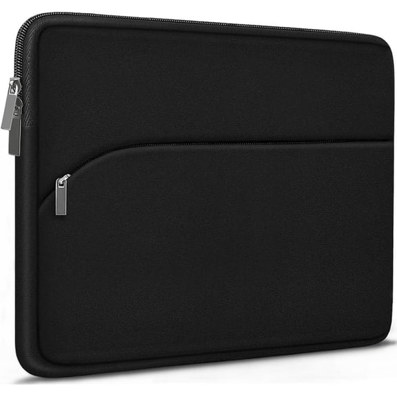 Laptop Case 14 inch, Slim Portable  Protective Cover with Front Pocket, Traveling Computer Carrying Bag Laptop Sleeve Compatible for MacBook Air/Pro, , , , , Black