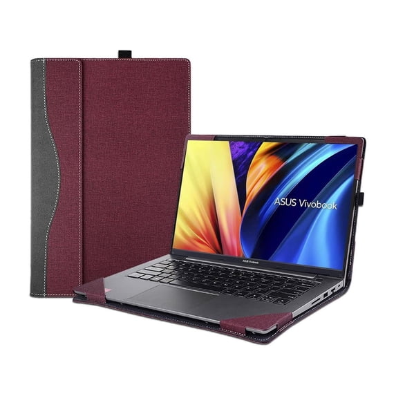 Laptop Case for 16 inch ASUS VivoBook 16X S3604 K3605 M1603 X1603 & VivoBook 16 OLED F1603 X1605 M1605 & Vivobook S 16X S5602 M5602 Sleeve,2 in 1 PU Leather Protective Cover + Pencil Holder