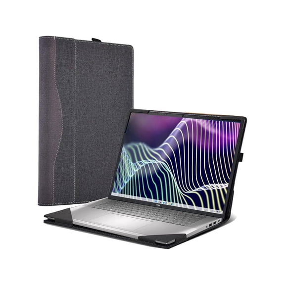 Laptop Case for 16 inch Dell Latitude 7000 7640 Laptop (2023) | Latitude 7650 Laptop16" Notebook Laptop PU Leather Detachable Protective Cover with Pencil Holder