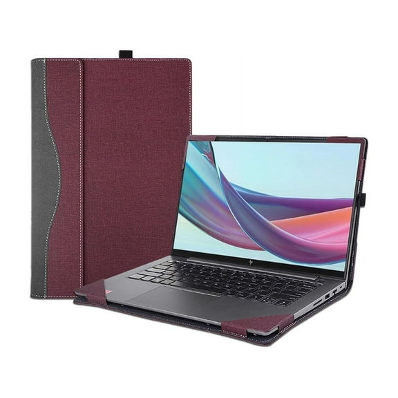 Laptop Case Cover for 14 inch HP Elitebook 645 G9 G10 & HP EliteBook 640 G9 G10 Sleeve,PU Leather Notebook PC Sleeve Protective Bag Accessory with Pencil Holder