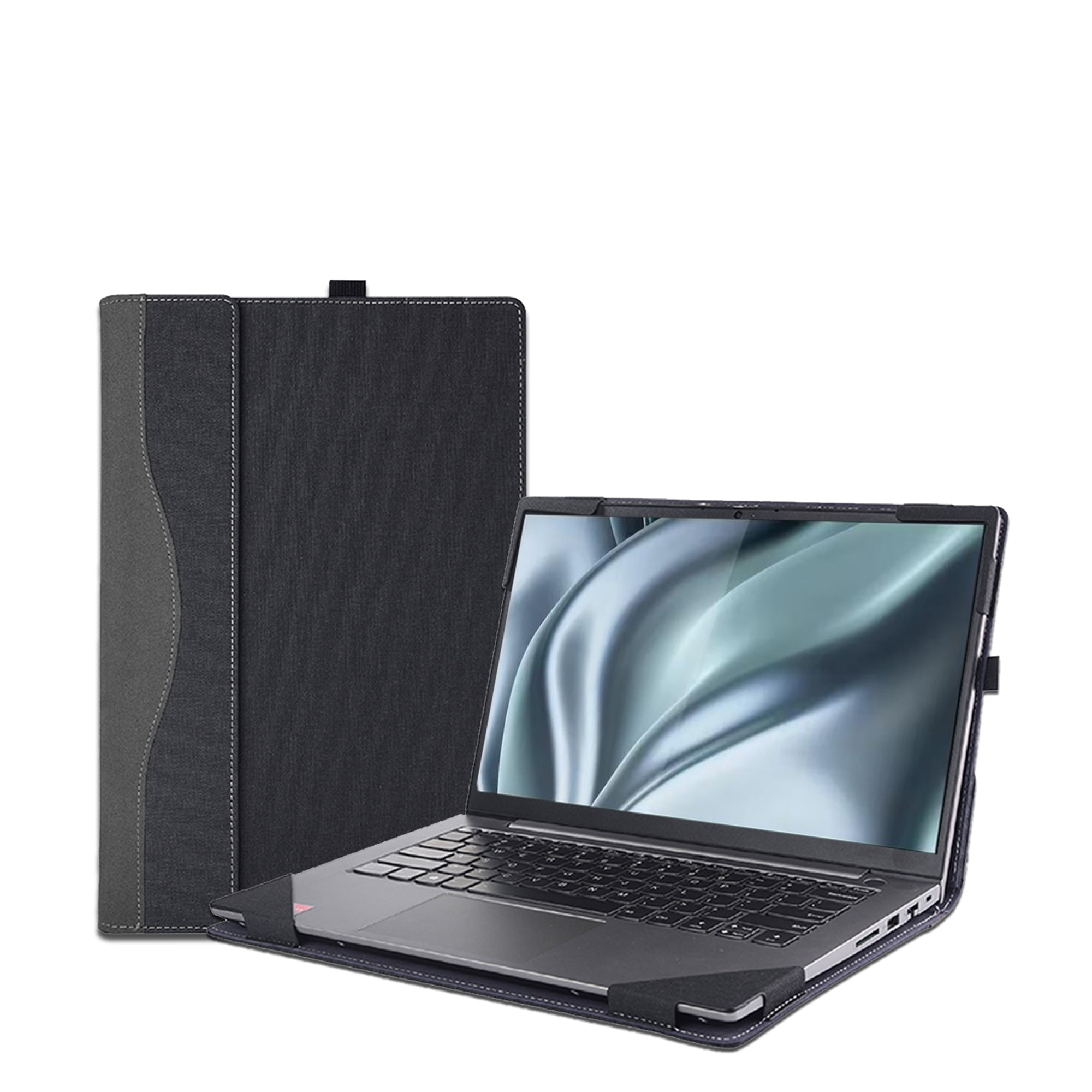 Laptop Case Cover for 14 inch Lenovo Flex 7 14IAU7 14IRU8 & IdeaPad Flex 5 14ALC7 14IAU7 14IRU8 14ABR8,PU Leather Bag Notebook Protective Shell Sleeve with Pen holder