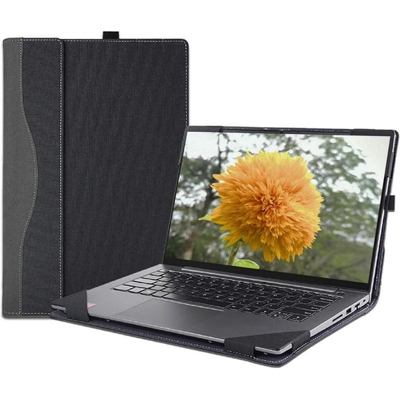 Laptop Case Cover for 14 inch Lenovo ThinkBook 14 G8 IRL & G7 ARP/IML & G6 ABP/IRL & 2-in-1 G4 IML,PU Leather Notebook Sleeve PC Bag with Cooling Holes