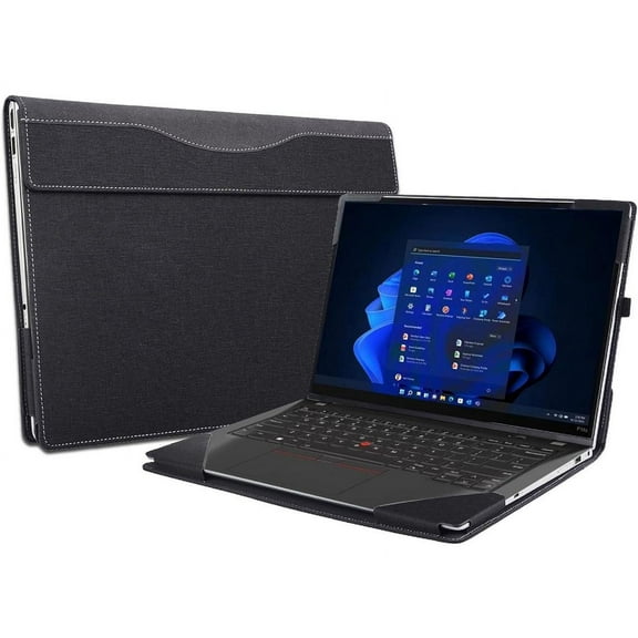 Laptop Case Cover for 14 inch Lenovo ThinkPad T14 Gen 3 Gen 4 & ThinkPad P14s & ThinkPad T14s & ThinkPad L14 Gen5 Notebook Sleeve,Detachable PU Leather Protective Sleeve Bag Accessory