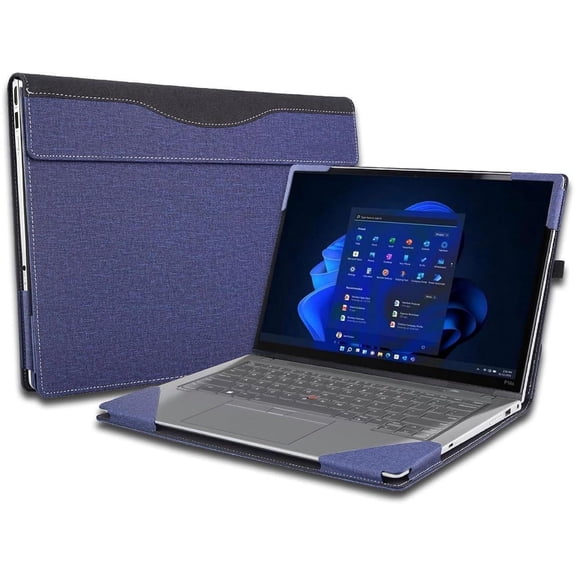 Laptop Case Cover for 14 inch Lenovo ThinkPad T14 Gen 3 Gen 4 & ThinkPad P14s & ThinkPad T14s & ThinkPad L14 Gen5 Notebook Sleeve,Detachable PU Leather Protective Sleeve Bag Accessory