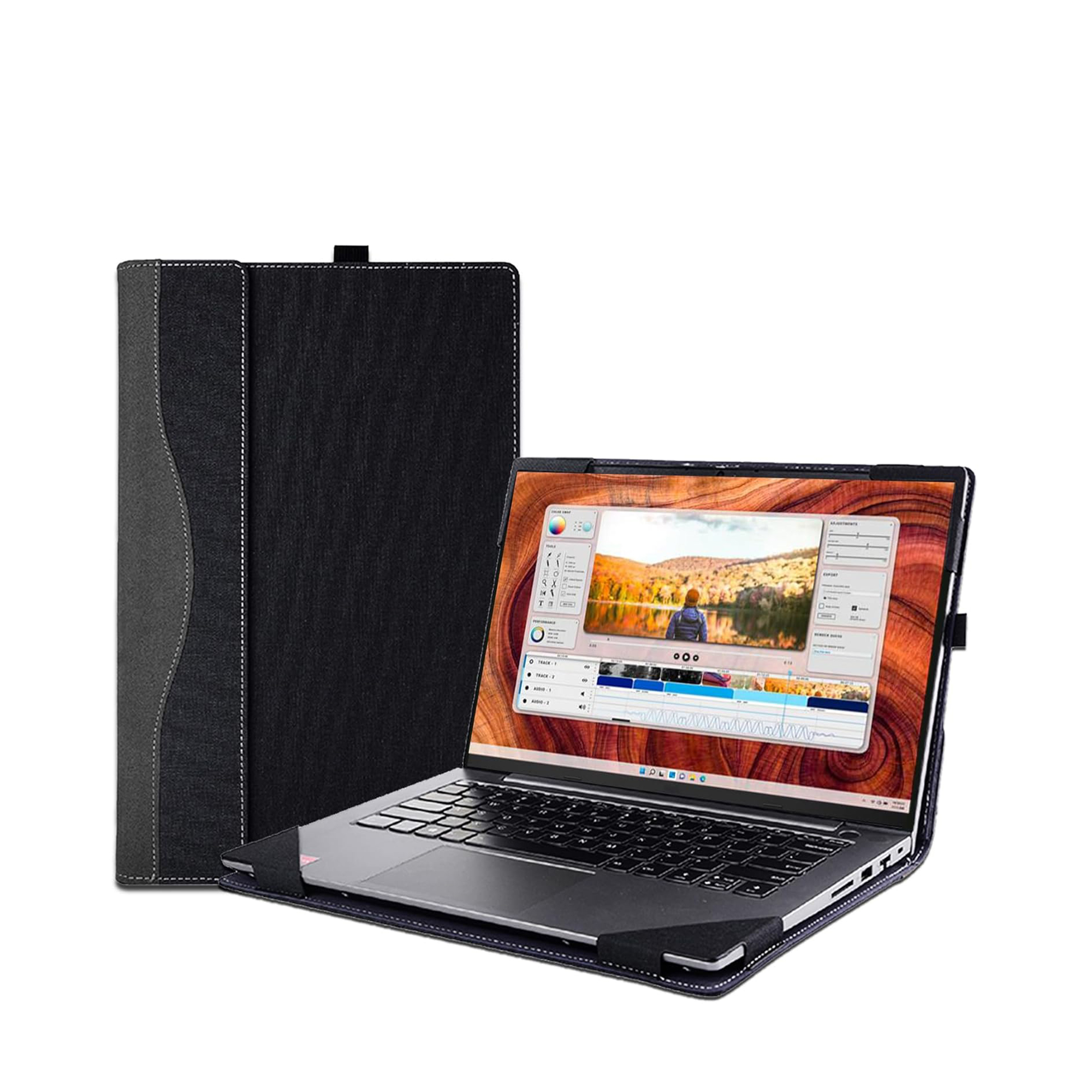 Laptop Case Cover for 16 inch Dell Inspiron 16 Plus 7640/7635/7630/7620 & for Dell Inspiron 16'' series & for Dell Vostro 5620 5630 7620 Sleeve,Detachable PU Leather Protective Bag