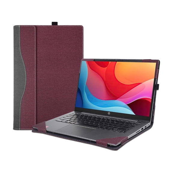 Laptop Case Cover for 16 inch HP Pavilion Laptop 16-af 16t-af & 16-ag 16z-ag,Separable PU Leather Notebook PC Sleeve Protective Bag with Pen Holder and Heat Dissipation Holes