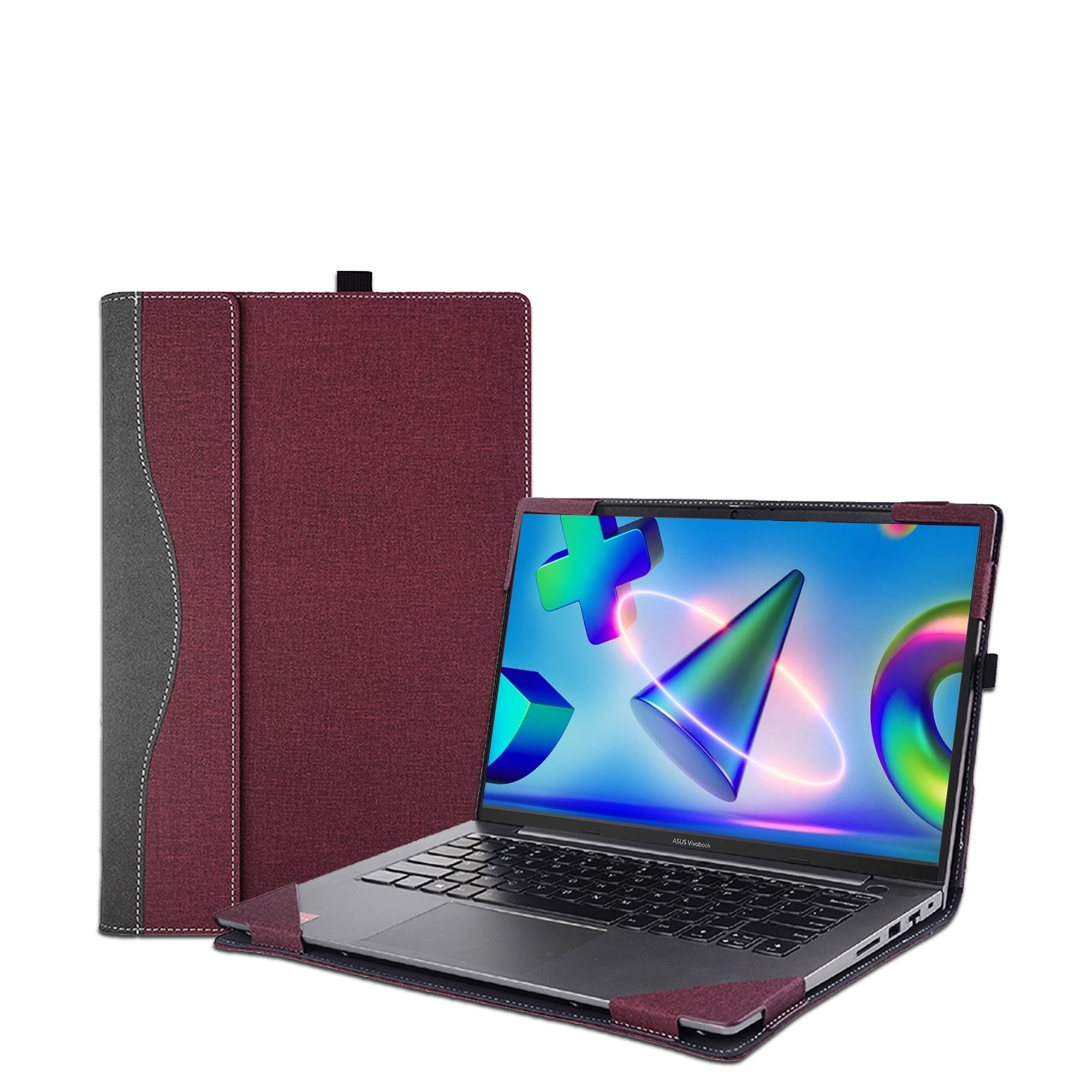 Laptop Case Cover for 17.3 inch Asus Vivobook 17X K3704 K1703 M1703 M3704 &Vivobook 17 M1702 X1704,PU Leather Protective Sleeve Shell Bag with Pen Holder