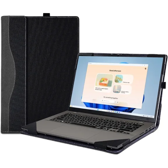 Laptop Case Cover for ASUS Vivobook 14 (M1407 /X1407) & S14 S3407 & for Vivobook14 Flip TP3407 Sleeve PU Leather Bag 14'' Notebook PC Protective Shell with Pen Holder