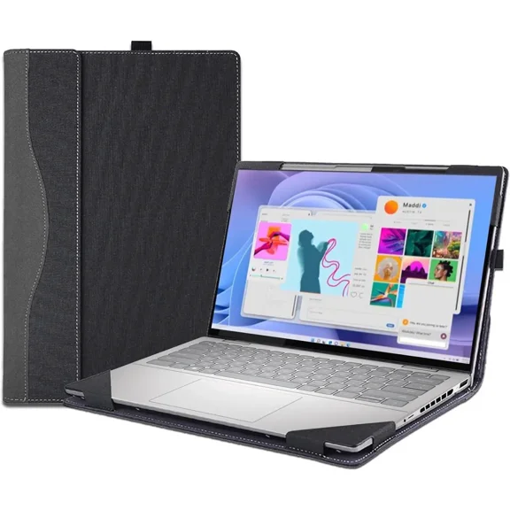 Laptop Case Cover for Dell 14 Plus DB14250 & Pro 14 PC14255/PC14250 & Pro14 Plus PB14250 /PB14255 Sleeve,PU Leather Protective Shell Notebook PC Bag Accessories