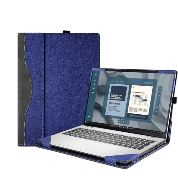 Laptop Case Cover for Dell Pro 16 Plus (PB16250/PB16255) & Pro16 PC16255/PC16250 &for Dell 16 Plus DB16250 Sleeve, PU Leather Notebook PC Protective Bag with Pen Holder