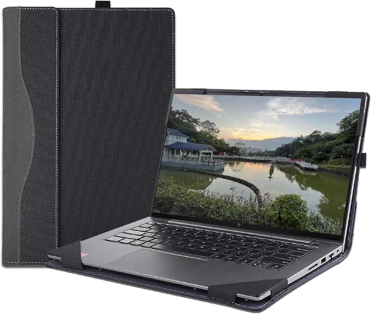Laptop Case Cover for HP 250 15.6 inch G10 & for HP 255 15.6'' G10 / HP 256 15.6 inch G10 Sleeve,Detachable PU Leather Notebook PC Protective Bag Accessories